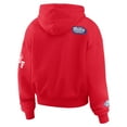 thumbnail image 3 of Women's WEAR by Erin Andrews Red Buffalo Bills Plus Size Patch Quarter-Zip Hoodie, 3 of 5