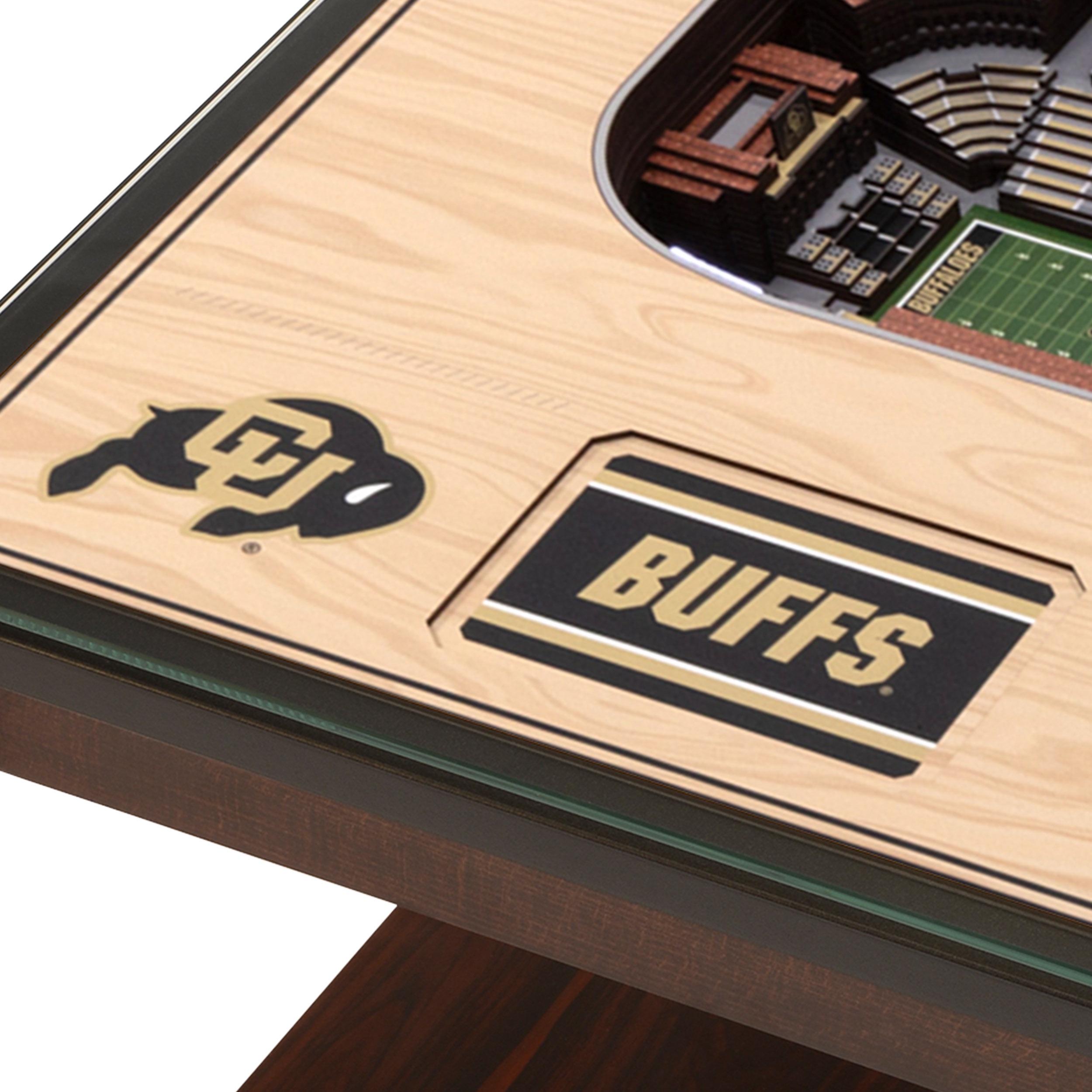 Colorado Buffaloes 25-Layer StadiumViews Lighted End Table