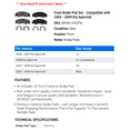 thumbnail image 2 of Front Brake Pad Set - Compatible with 2005 - 2009 Kia Spectra5 2006 2007 2008, 2 of 2