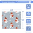 thumbnail image 5 of SKYSONIC Christmas Snowman Cotton Washcloths Set of 4, Highly Absorbent Soft Fingertip Towel for Bathroom, Gym, Hotel and Spa, 12 x 12 Inch, 5 of 7