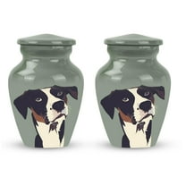 SUBSH Canine Pet Urn Dog Urns for Ashes - Keepsake Urns - Funeral Urns for Ashes - Urns for Adult Male - Human Ashes Urns - Funeral Urns for Adult Ashes Men (Size-3inch,2pcs)
