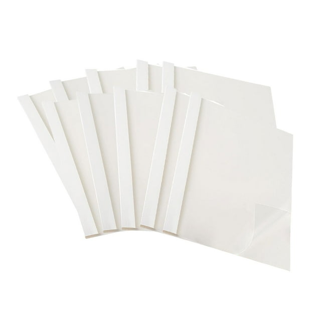 ZheElen Transparent Presentation Paper File Protector Providing Top Visibility For Documents And Reports Thermal Binding Covers White 0.4x29.8x21.2cm