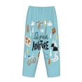 thumbnail image 5 of Kll Womens Let'S Go On An Adventure Print Pajama Pants Soft Pajama Bottoms For Women Cozy Lounge Pants, 5 of 9