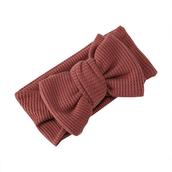 KONDYS And Toddlers Oversized Bow Headband Children's Knitted Knotted Headband Fontanelle Hair Accessories Headflower Cute Cozy Baby Headbands