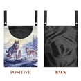thumbnail image 7 of ZIATUBLE Wolf Snow Hanging Storage Organizer with Large Opening Clothesline Bag for Clothes Pins 2 Pcs Dirty Resistant Hanging Pantry Organizer for Storage Bags Laundry Clothes Pin Holder, 7 of 7