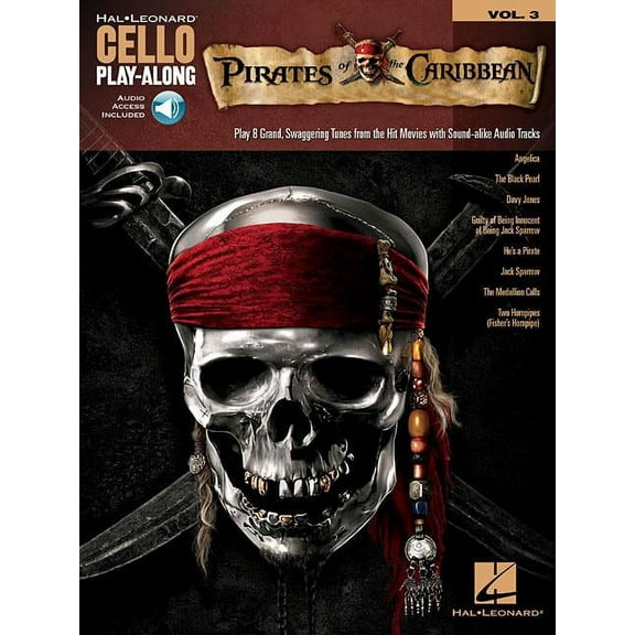 Pirates of the Caribbean : Cello Play-Along Volume 3 (Paperback)