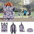 thumbnail image 6 of Drawstring Backpack Bag with Shoe Compartment, Large Gym Bag Sackpack Sports Beach Backpack for Men Women, 6 of 7