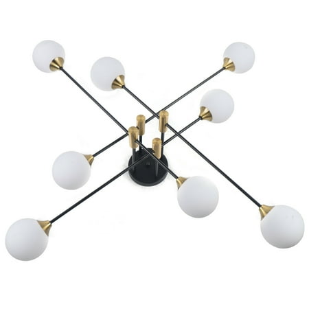 

OUKANIN Modern LED Globe Glass Ceiling Light Fixture Nordic Pendant Light 8 Lights