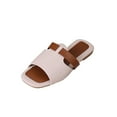 thumbnail image 2 of ATENAR Women Sandals Beach Fashion Sandals for Women Solid Color Womens Shoes Gold 6.5, 2 of 9