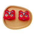 thumbnail image 3 of New Year Lion Dance Brooch Autumn and Winter Plush Cartoon Rabbit Doll Hat Badge Bag Clothes Accessories Accessories-New Year's Rabbit, 3 of 5