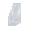thumbnail image 3 of SunniMix Acrylic Brochure Holder Clear Countertop Organizer Pamphlet Holder Display Stand A6 4 Tier, 3 of 8