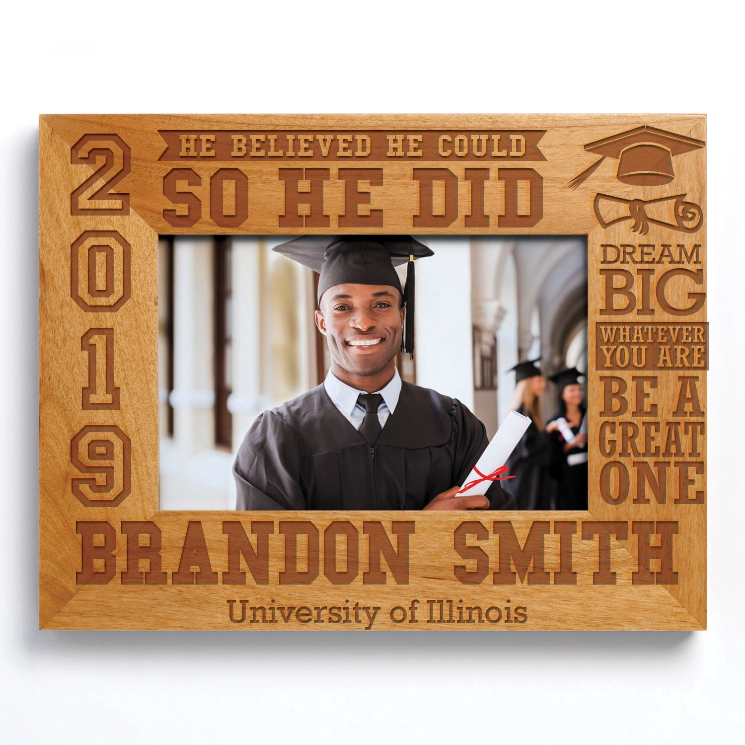Personalized Planet Personalized So He Did 2019 Graduation Frame