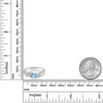 thumbnail image 3 of Gem Stone King 925 Sterling Silver and 10K Yellow Gold Round Swiss Blue Topaz and White Lab Grown Diamond 3 Stone Ring for Women (1.19 Cttw, Available in Size 5, 6, 7, 8, 9), 3 of 3