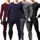 thumbnail image 1 of TFixol 2PCS Hombres Ropa interior térmica de invierno Forro polar Grueso Cálido O, 1 of 8