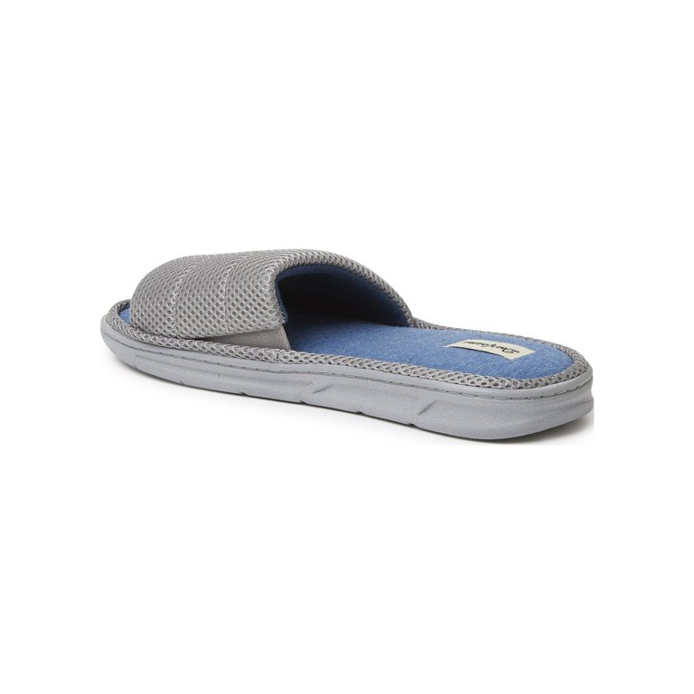 Men's Comforatable Memory Foam Flip Flops; Rainstorm Gray Size