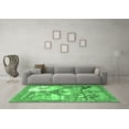 thumbnail image 3 of Ahgly Company Indoor Square Animal Emerald Green Traditional Area Rugs, 5' Square, 3 of 4
