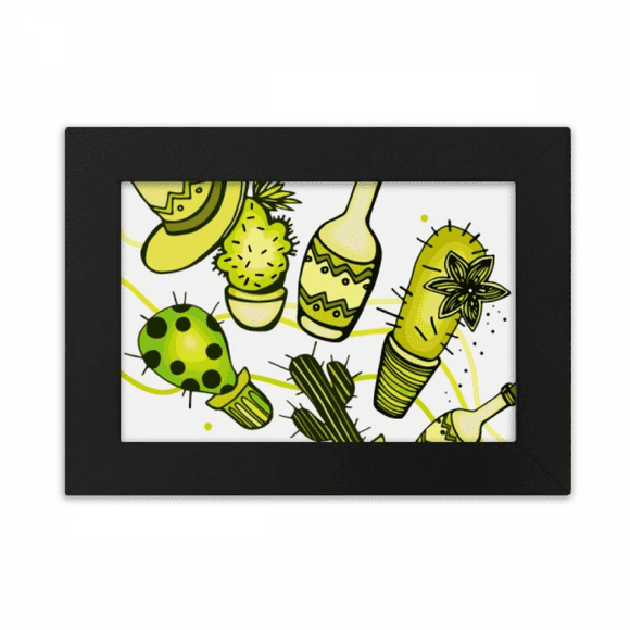Sombrero Mexico Desert Cactus Mexican Desktop Photo Frame Ornaments Picture Art Painting