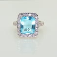 thumbnail image 6 of Gina Statement Ring Created Blue Topaz 6Ct Women Ginger Lyne Collection, 6 of 6