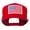 Red, variant on White American Flag Wool Blend Prostyle Patched Cap - Red OSFM