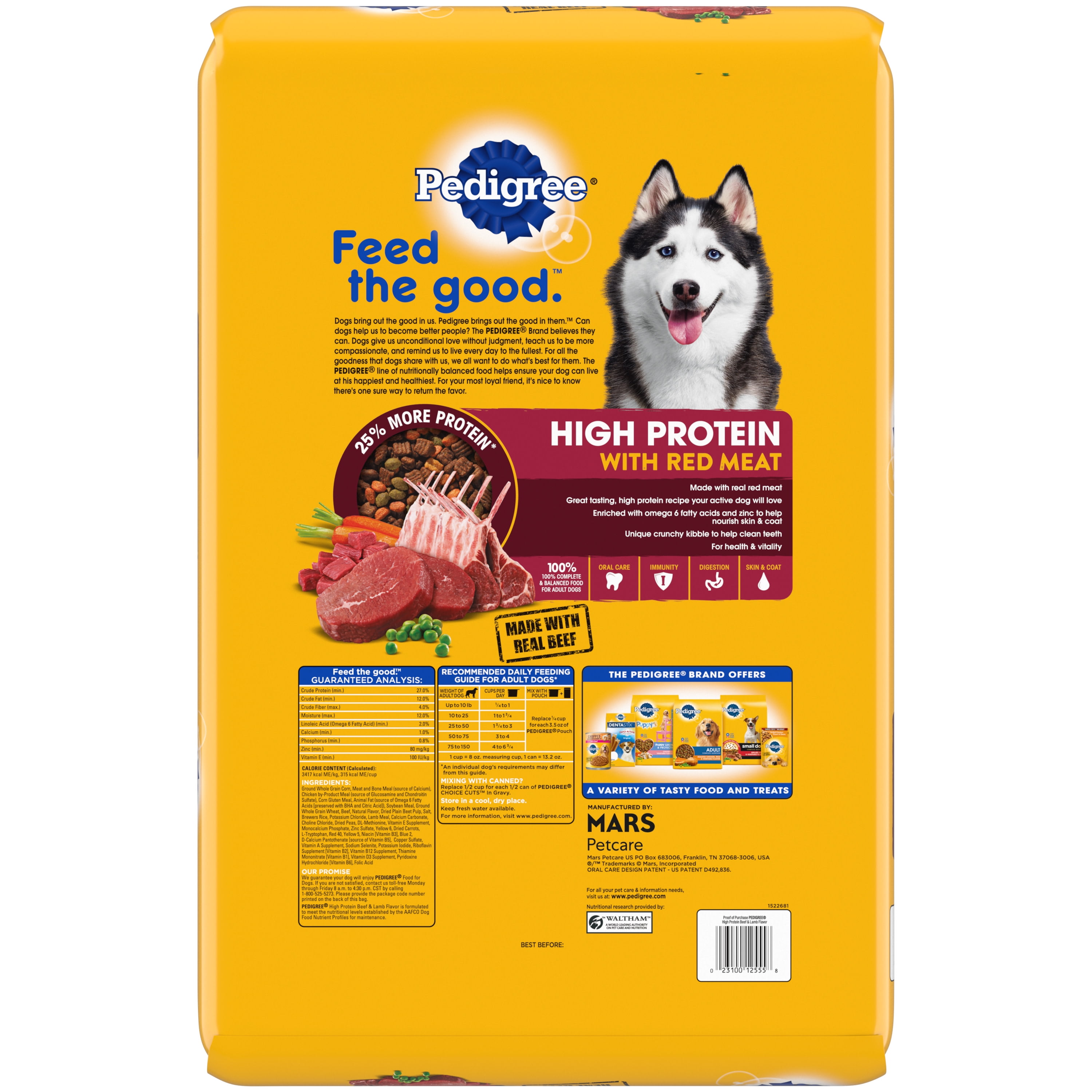 Pedigree high sale protein walmart