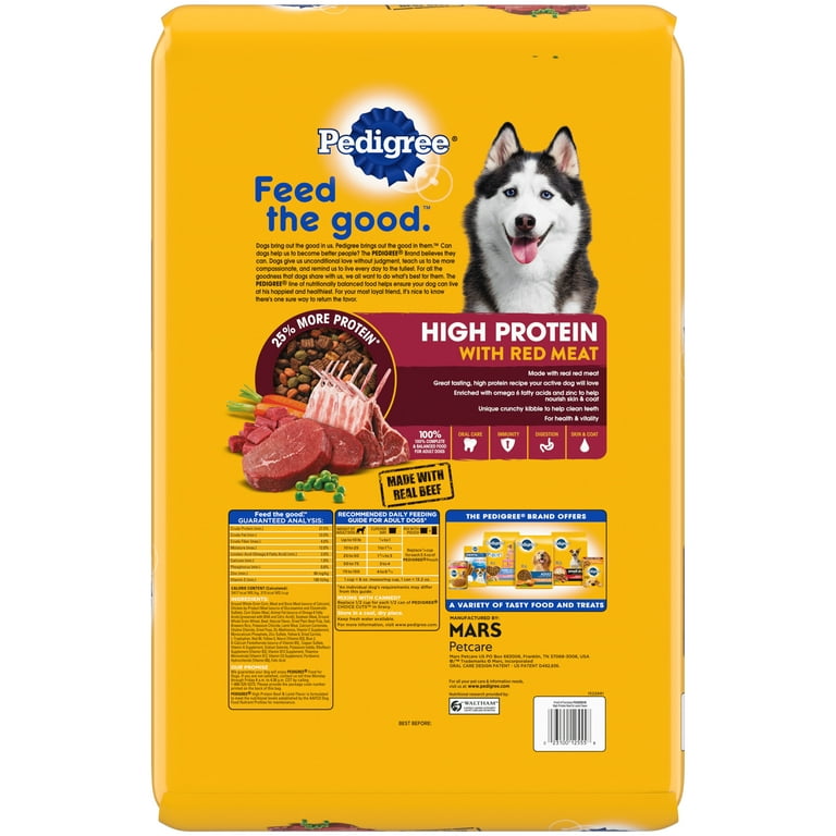 PEDIGREE High Protein Adult Dry Dog Food Beef and Lamb Flavor 17