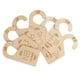 thumbnail image 3 of Juego de 7 piezas de perchero divisor para ropa de bebé, perchas divisoras de tamaño para regalos de bebé, perchas de madera para ropa de bebé, 3 of 9