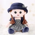 thumbnail image 3 of Baby Girl Rag Doll Soft Stuffed Plush Doll Toy Cute Princess Doll Ragdoll Toy Children‘s Room Decoration Blue, 3 of 7