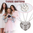 thumbnail image 1 of Xihbxyly Collar Personalizado, Joya de Rompecabezas de Acero Inoxidable, Conjunto Familiar con Colgante de Corazón, Recordatorio de Vínculo Especial, Regalo de Amistad, Celebración de Aniversario, Ar, 1 of 7