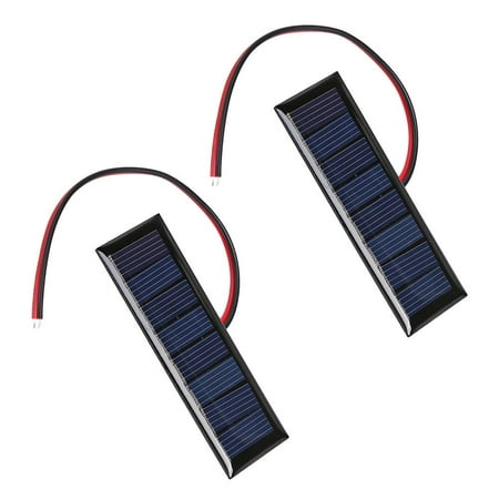 

4V 0.2W 2-Wire Epoxy Solar Panel 8 Solar Cells for Solar Projects (2pcs)
