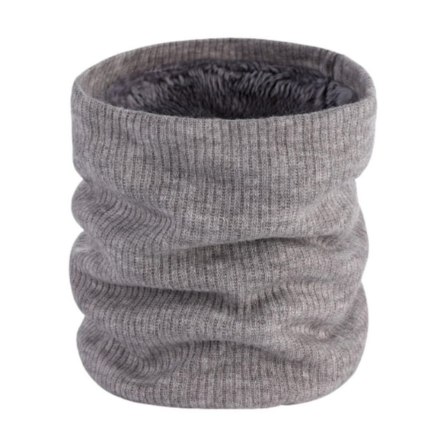 Calentador de cuello de invierno, cómodo y térmico, para ciclismo en climas fríos Gris claro