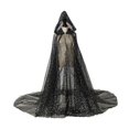 thumbnail image 4 of Capa con Capucha Sunnimix Nupcial Halloween Tul Negro, 4 of 8