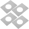 thumbnail image 4 of Shisuyan Homeowners Door Latch Protector Plate Silver 4Pcs 5.1X3.5X0.04In, 4 of 8