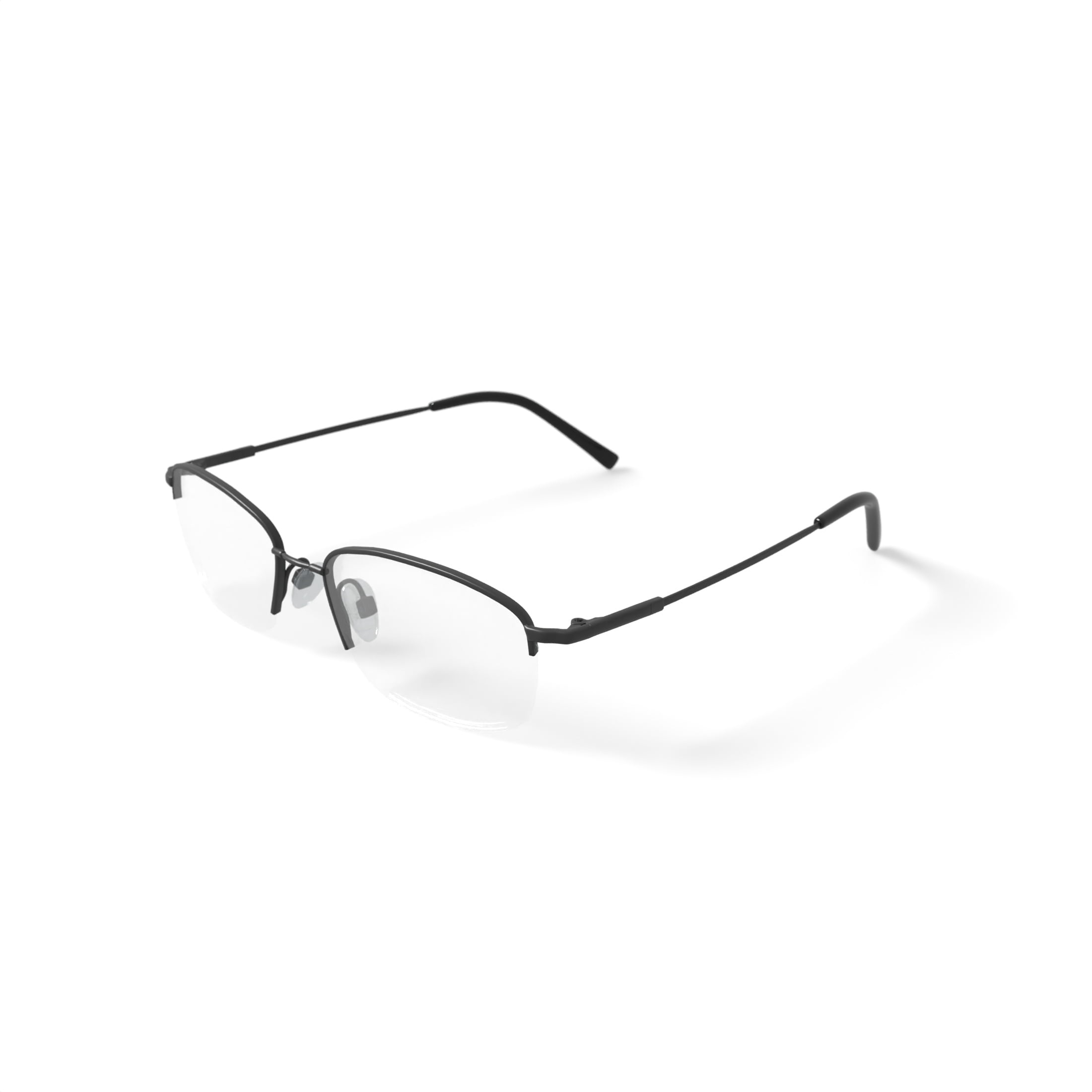 M+Flex Men's Rx'able Eyeglasses, Mf509, Black, 54-19-145