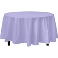 thumbnail image 4 of TableCloth Plastic Disposable Round Lavender 84'', 4 of 4
