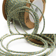 thumbnail image 2 of 1 rollo de hilo de algodón frotado a mano dorado de 1,8mm, collar no elástico, cadena de abalorios, borla de cuerda Wenju Bodhi DIY (verde + dorado), 2 of 5