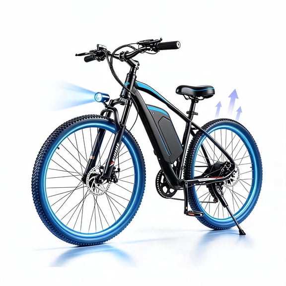 Setohet 26" Electric Bike for Adults , Powerful 500W E Bike with 36V Removable Battery: 7-Speed Commuter Bike ,UL2849