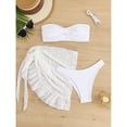 thumbnail image 2 of Traje de baño de 2 piezas para mujer, trajes de baño para mujer, bikini de dos piezas con espalda descubierta y vendaje, conjunto de ropa de playa para mujer, 2 of 2