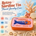thumbnail image 4 of Sardines Travel Jewelry Case Mini Jewelry Storage Box Portable Sardine Can Jewelry Box for Rings Earrings(White), 4 of 5