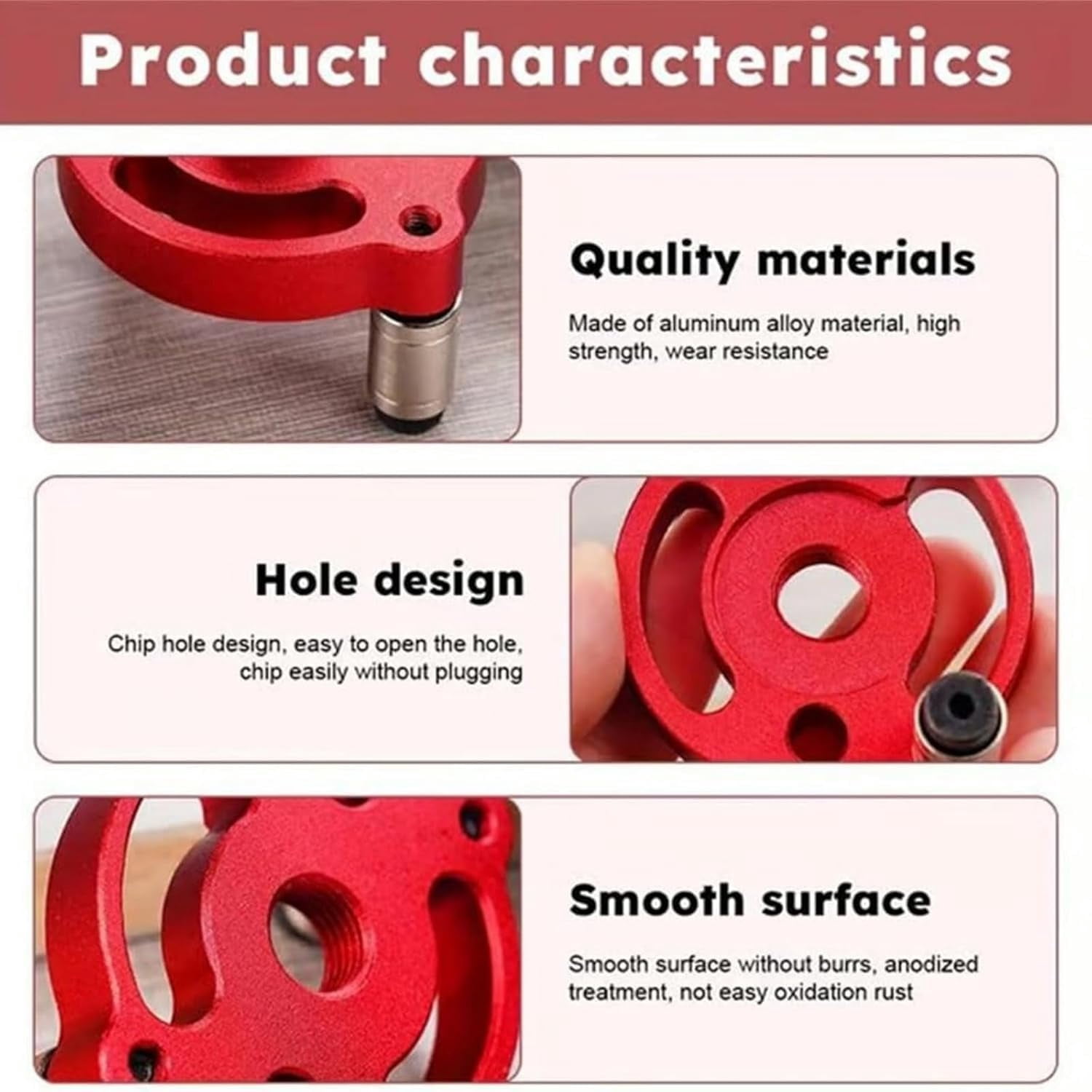 Self-Centering Doweling Jig – Precision Drill Guide for Flawless Woodworking Joints 3/4/5/6/7/8/9/10mm, Handheld Adjustable Alignment Jig, Cabinet Furniture Carpentry DIY Tool
