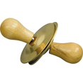 thumbnail image 1 of Rhythm Band Instruments RB785 Brass Finger Cymbals with Wood Knobs, 1 of 2