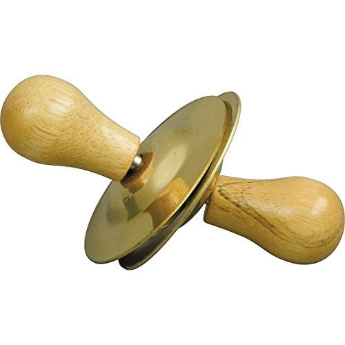 Rhythm Band Instruments RB785 Brass Finger Cymbals with Wood Knobs