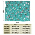 thumbnail image 3 of Wijzvio Horse Flower Pattern Throw Blanket Soft Fuzzy Fleece Blanket For Couch Bed Living Room Decoration 80"X60", 3 of 9