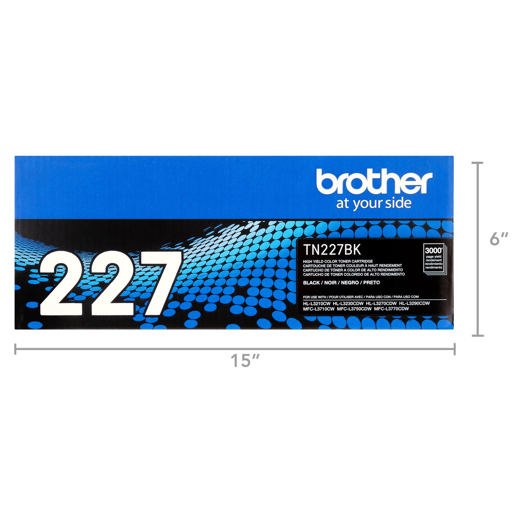 TN227BK High-Yield Toner, 3,000 Page-Yield, Black