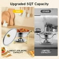 thumbnail image 5 of EVGTTI 8 Pack 5QT Gold Chafing Dish for Buffet, Round Stainless Steel Chafing Dish for Parties, Events, Weddings, 5 of 6
