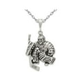 thumbnail image 1 of Pendentif Pendentif Gardien de But en Argent Sterling avec Chaîne, 1 of 4
