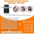 thumbnail image 4 of Stainless Steel Replacement Cooking Grates, For Genesis 300 Series, 2016 and Older, 4 of 4