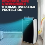 Honeywell Portable 9000 BTU (14000 BTU ASHRAE) 115V Air Conditioner w Heat Pump, Cools & Heats Rooms Up to 700 Sq. ft.,MN4HFS9