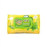 Earth's Best Tots Chlorine Free Flushable Wipes, 50 Wipes (Pack of 12)