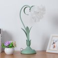 thumbnail image 1 of Wuzstar 19.6 Inch Glass Table Lamp Flowers Lily Shaped End Table Lamp for Living Room Bedroom(Green), 1 of 9
