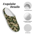 thumbnail image 5 of Lsque Camouflag Pattern Womens Comfort Cotton on Scuff With Memory Foam and Anti-skid Sole Slipper-46/47, 5 of 7
